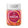 OLLY Laser Focus Gummy, Ginseng, Alpha GPC, B Vitamin, Supplement, Berry Tangerine, 36 Count