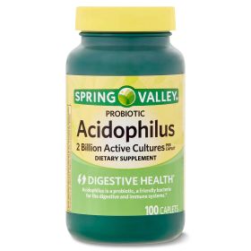 Spring Valley Probiotic Acidophilus Dietary Supplement;  100 Count