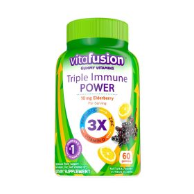 Vitafusion Triple Immune POWER Gummy Vitamins;  60 Count